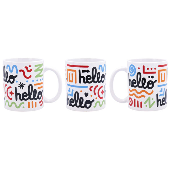 Kop Quid Hello Comics Bunt aus Keramik 330 ml (12 Stück) – Bild 5