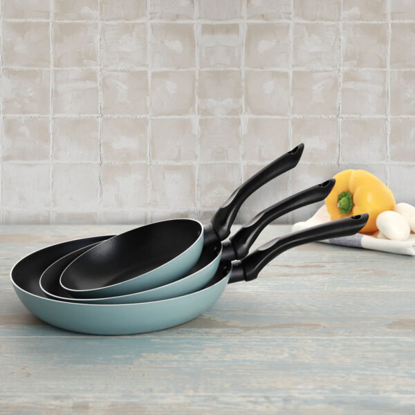 Pfannen-Set Quid Country Geprägtes Aluminium Blau Bakelit (3 Stücke) – Bild 3