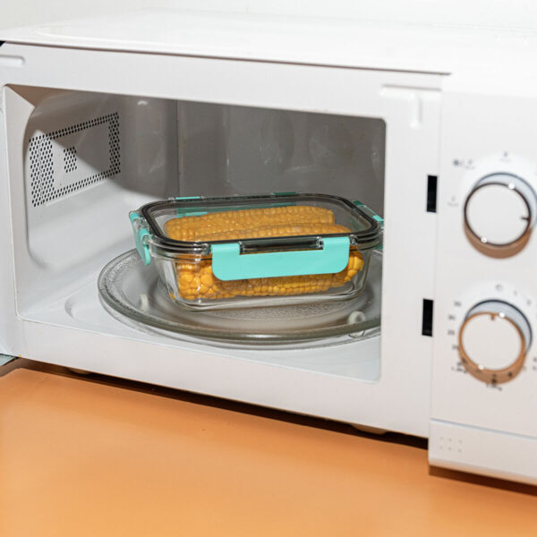 Lunchbox hermetisch Quid Purity rechteckig 370 ml Durchsichtig Glas (12 Stück) – Bild 5