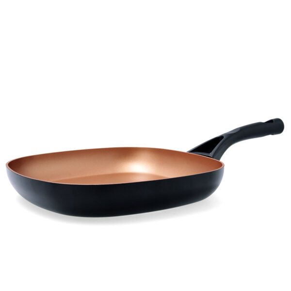 Glatte Grillpfanne Pyrex Action karriert Metall Ø 28 cm – Bild 3