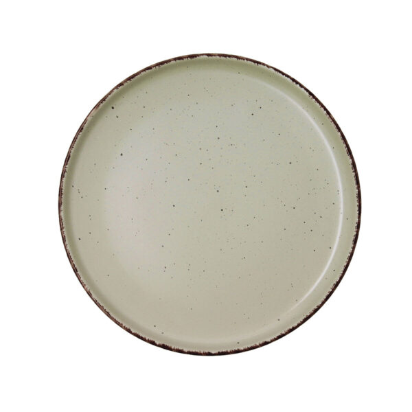 Flacher Teller Quid Duna grün aus Keramik 26,5 x 2,8 cm (6 Stück) – Bild 5