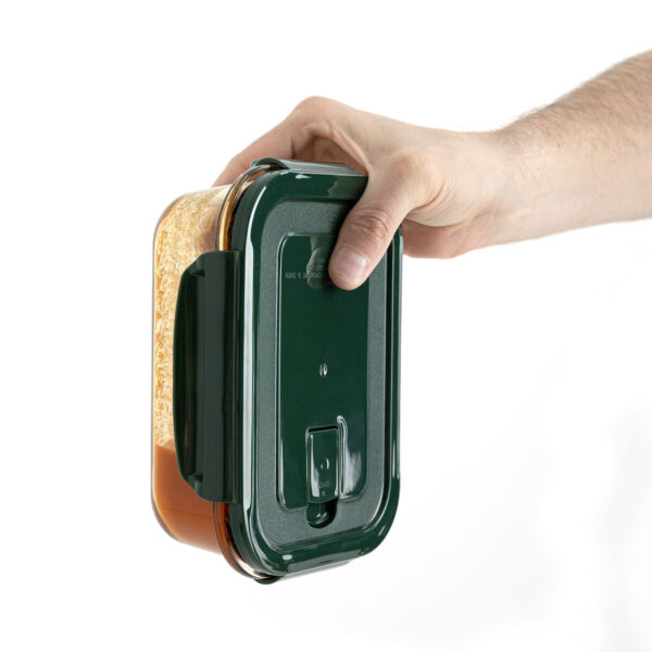 Lunchbox hermetisch Bidasoa Infinity karriert 1,1 L Gelb Glas (12 Stück) – Bild 3