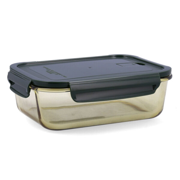 Lunchbox hermetisch Bidasoa Infinity rechteckig 1,5 L Gelb Glas (12 Stück) – Bild 3