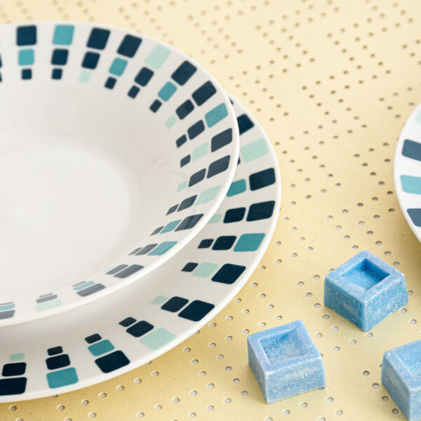 Dessertteller Quid Simetric Blau aus Keramik 19 cm (12 Stück) – Bild 3