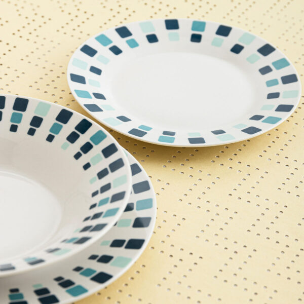 Dessertteller Quid Simetric Blau aus Keramik 19 cm (12 Stück) – Bild 4