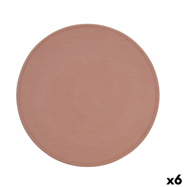 Flacher Teller Quid Mineral Terrakotta aus Keramik 33 cm (6 Stück)