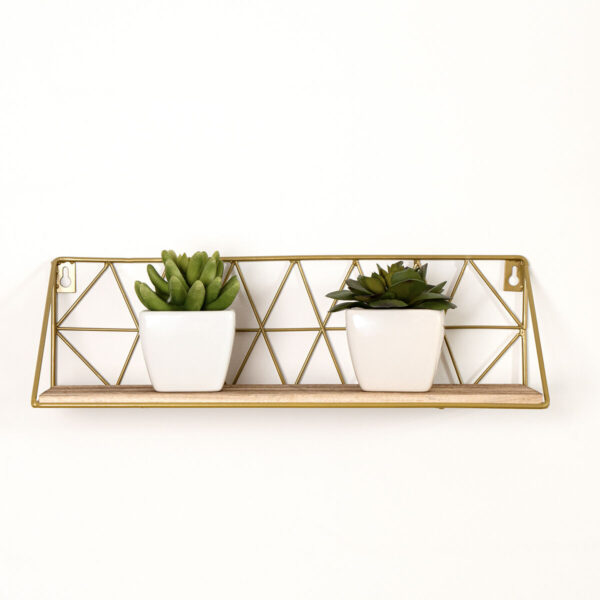 Regal Vinthera Moa Stahl Gold 40 x 12 x 12 cm (8 Stück) – Bild 2
