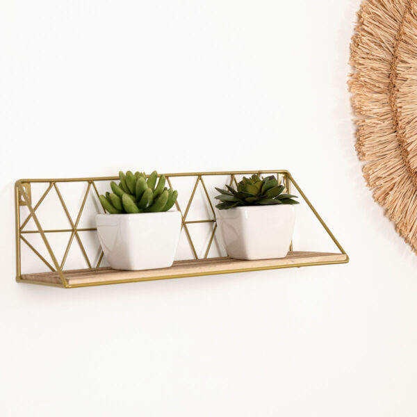 Regal Vinthera Moa Stahl Gold 40 x 12 x 12 cm (8 Stück) – Bild 3