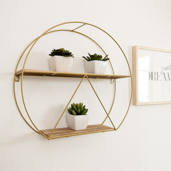 Regal Vinthera Moa Gold Stahl 50 x 12 cm (6 Stück) – Bild 3