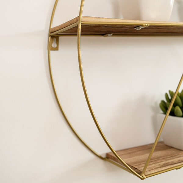 Regal Vinthera Moa Gold Stahl 50 x 12 cm (6 Stück) – Bild 5
