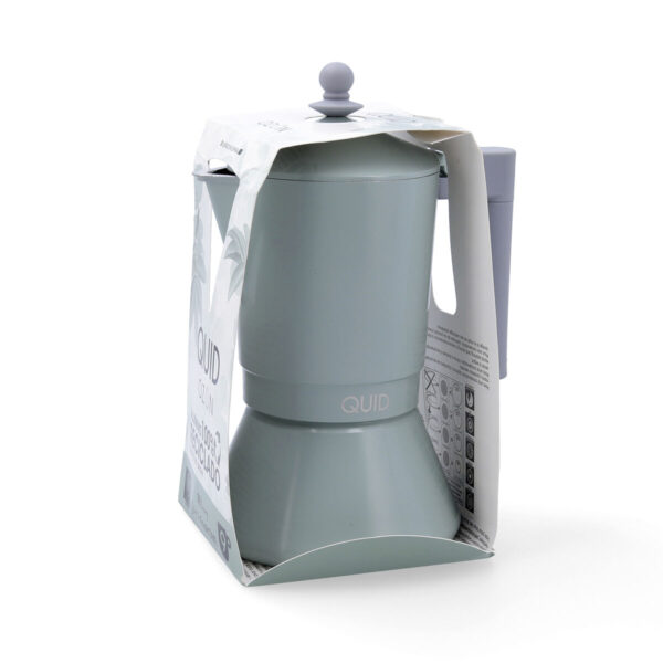 Italienische Kaffeemaschine Quid Ozon grün Metall 9 Tassen – Bild 5