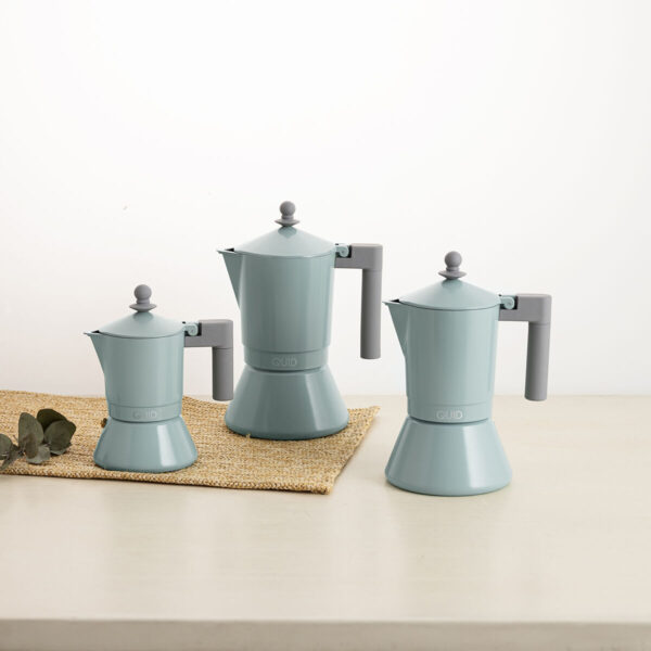 Italienische Kaffeemaschine Quid Ozon grün Metall 6 Tassen (6 Stück) – Bild 2
