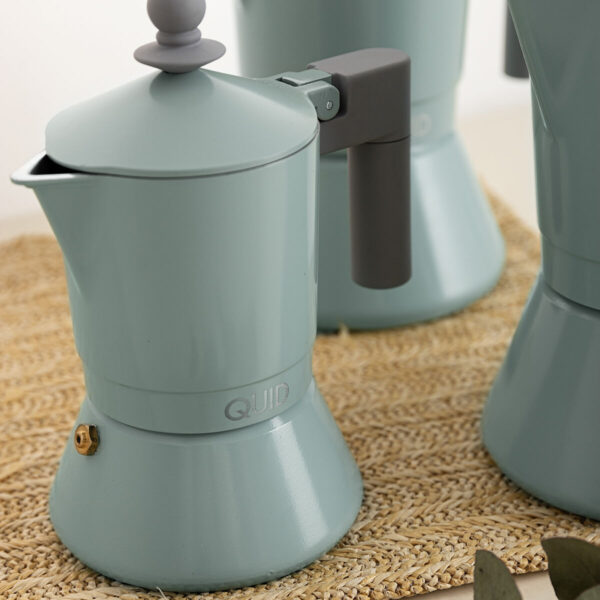 Italienische Kaffeemaschine Quid Ozon grün Metall 6 Tassen (6 Stück) – Bild 3