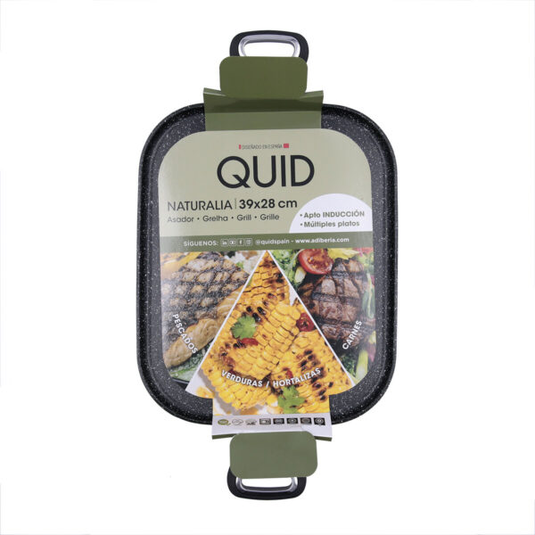 Grillplatte Quid Naturalia Schwarz Metall 39 x 28 cm (6 Stück) – Bild 4