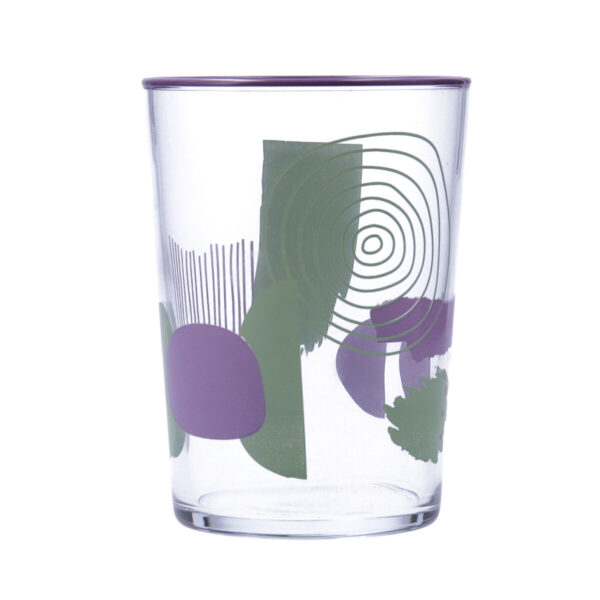 Trinkglas Quid Kaleido Bunt Glas abstrakt 510 ml (6 Stück) – Bild 4