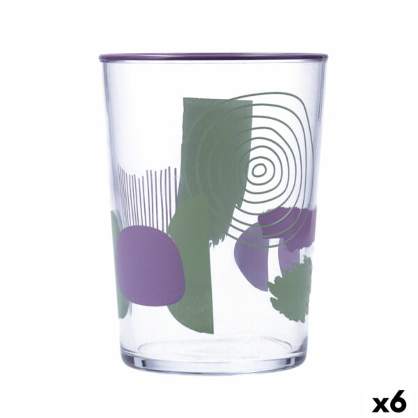 Trinkglas Quid Kaleido Bunt Glas abstrakt 510 ml (6 Stück)