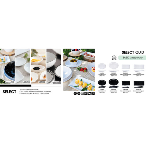 Schale Quid Select Basic Weiß Melamine 25 x 18 cm (24 Stück) – Bild 4