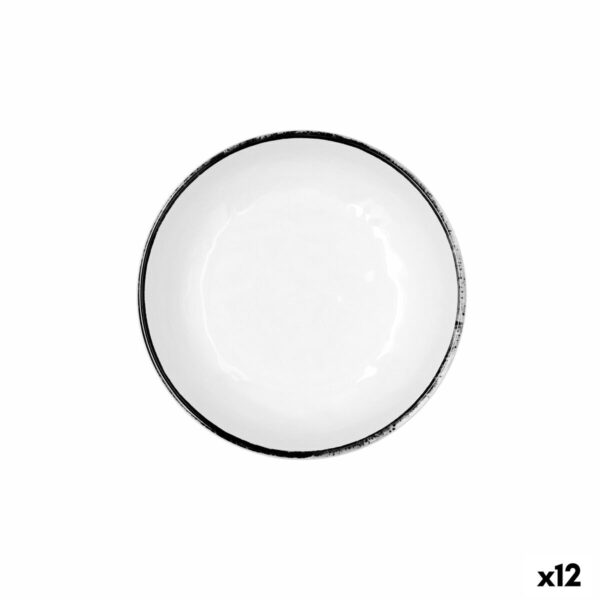 Schüssel Quid Select Filo Weiß Schwarz Kunststoff 16,6 x 5,8 cm (12 Stück)