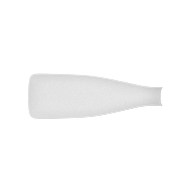 Tablett für Snacks Bidasoa Fosil Weiß aus Keramik Tonerde Flasche 31 x 10,1 x 4 cm (12 Stück) – Bild 5