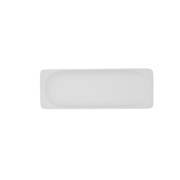 Tablett für Snacks Bidasoa Fosil Weiß aus Keramik Tonerde 25,6 x 9,1 x 2,3 cm (9 Stück) – Bild 4