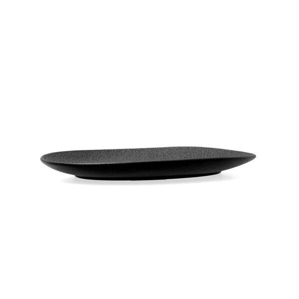 Flacher Teller Bidasoa Fosil Schwarz aus Keramik Oval 22,8 x 20,1 x 2,2 cm (9 Stück) – Bild 3