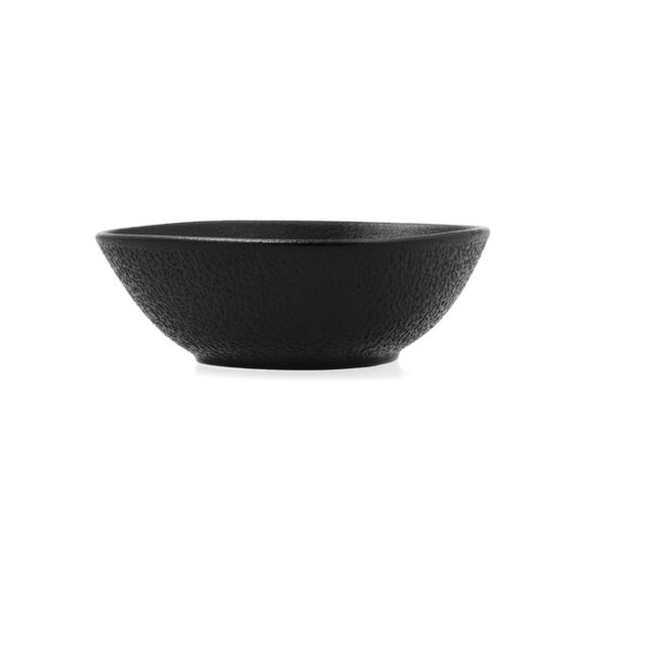 Schüssel Bidasoa Fosil Schwarz aus Keramik Oval 14 x 12,4 x 4,8 cm (12 Stück) – Bild 7