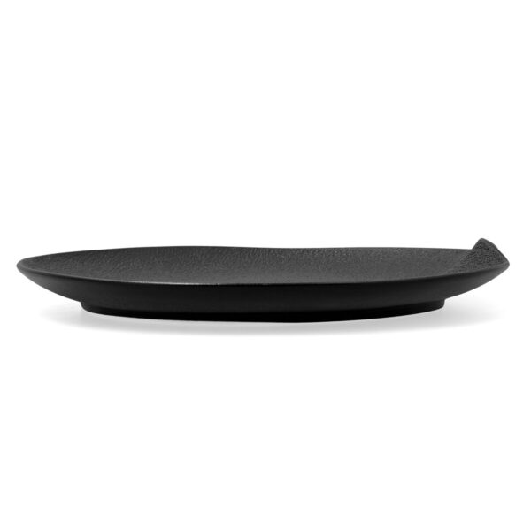 Tablett für Snacks Bidasoa Fosil Schwarz aus Keramik Tonerde 31,4 x 31,2 x 4 cm (4 Stück) – Bild 6