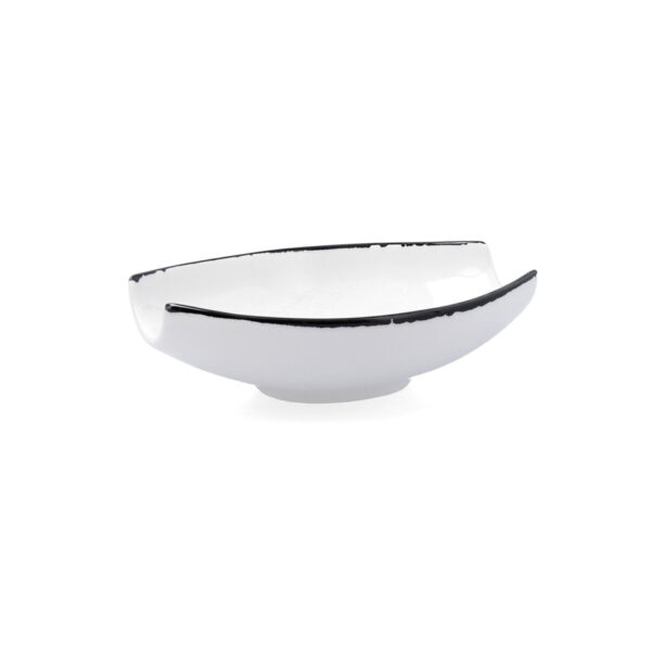 Schüssel Ariane Vital Filo Weiß Schwarz aus Keramik 19 x 13,5 cm (8 Stück) – Bild 2