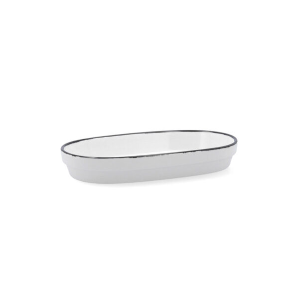 Tablett für Snacks Ariane Vital Filo Weiß Schwarz aus Keramik Tonerde 17,3 x 2,6 x 10 cm (8 Stück) – Bild 6