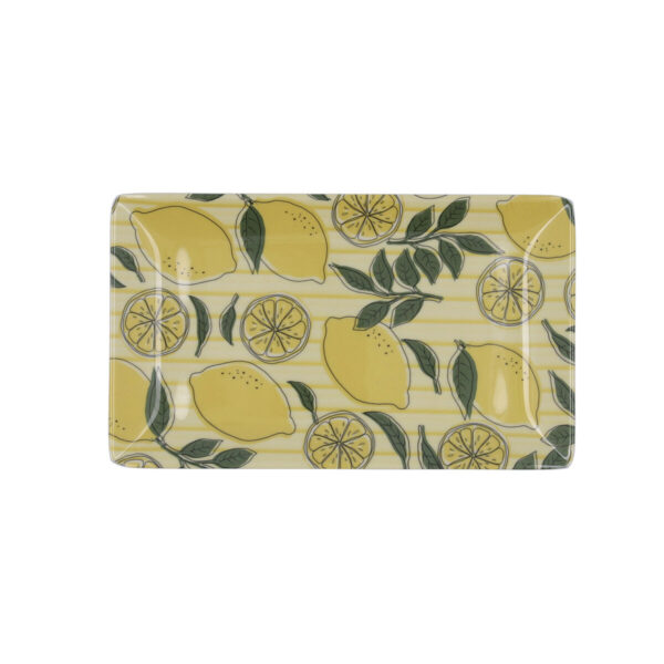 Tablett für Snacks Quid Sicilia Bunt Biokunststoff Zitronengelb 25 x 15 x 2 cm (12 Stück) – Bild 2