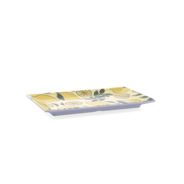Tablett für Snacks Quid Sicilia Bunt Biokunststoff Zitronengelb 25 x 15 x 2 cm (12 Stück) – Bild 3