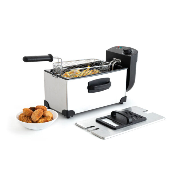 Fritteuse Dcook Gallery Silberfarben 2000 W 3 L 4 Stück – Bild 2