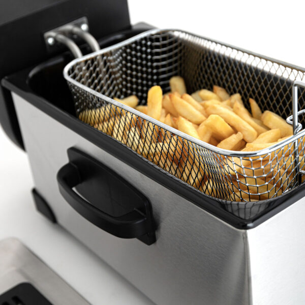 Fritteuse Dcook Gallery Silberfarben 2000 W 3 L 4 Stück – Bild 3