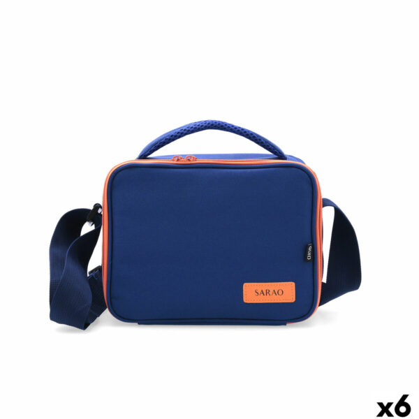 Wiederverwendbare Säcke für Lebensmittel Quid Sarao Blau Textil Ohne BPA 21 x 16 x 14 cm (6 Stück)