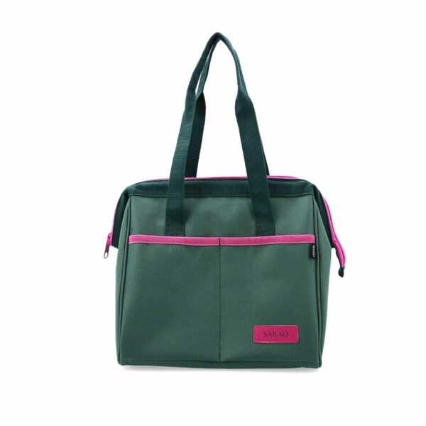 Wiederverwendbare Säcke für Lebensmittel Quid Sarao grün Textil Ohne BPA 24 x 23 x 16 cm (6 Stück) – Bild 2