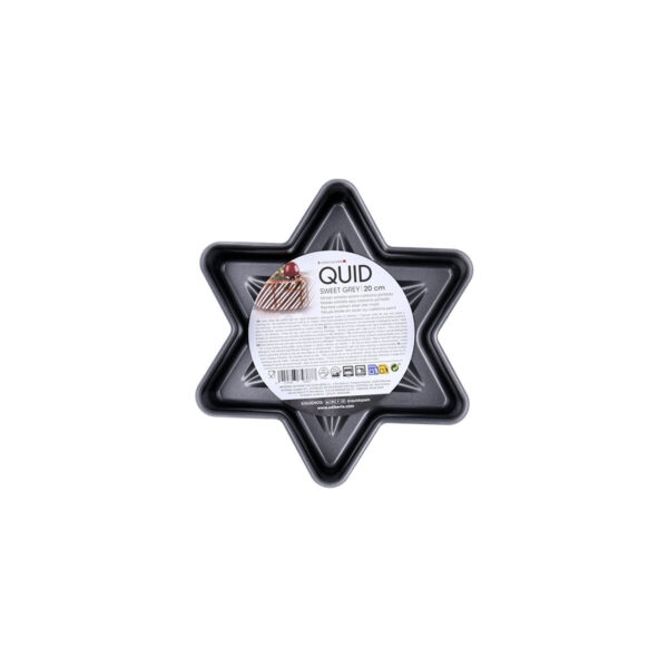 Gebäckbackform Quid Sweet Grey Grau Metall 21 x 5 cm (12 Stück) – Bild 5