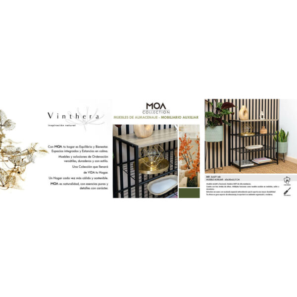 Regal Vinthera Moa Metall Holz MDF 60 x 30 x 63,5 cm (3 Stück) – Bild 4