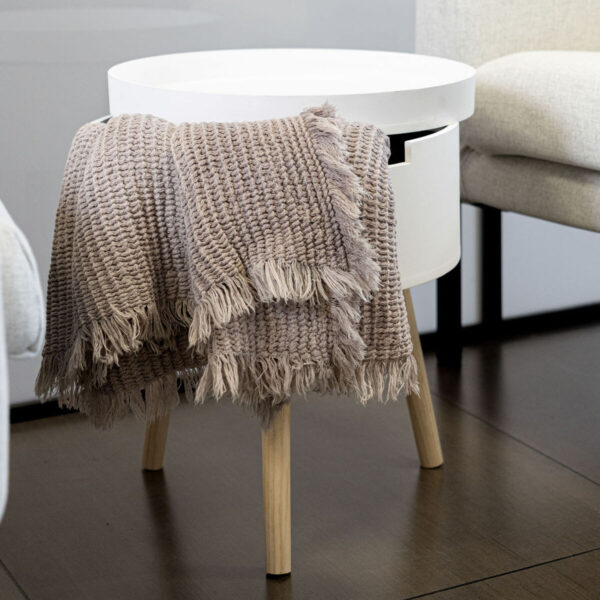 Beistelltisch Vinthera Moa Weiß Beige 38 x 43 cm (4 Stück) – Bild 2