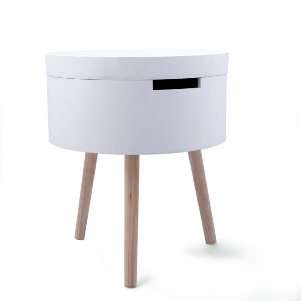 Beistelltisch Vinthera Moa Weiß Beige 38 x 43 cm (4 Stück) – Bild 7
