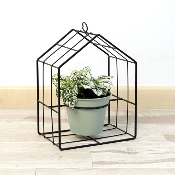 Blumentopf mit Ständer Vinthera Moa grün Metall 20 x 13 x 27 cm (6 Stück) – Bild 2