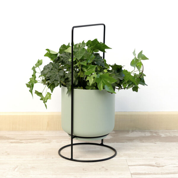Blumentopf mit Ständer Vinthera Moa grün Metall 18 x 18 x 39 cm (6 Stück) – Bild 2