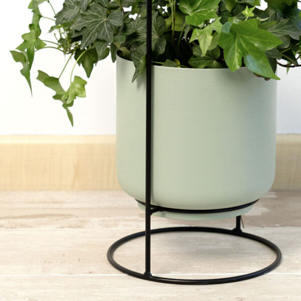 Blumentopf mit Ständer Vinthera Moa grün Metall 18 x 18 x 39 cm (6 Stück) – Bild 6