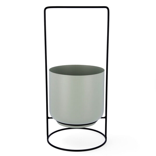 Blumentopf mit Ständer Vinthera Moa grün Metall 18 x 18 x 39 cm (6 Stück) – Bild 7