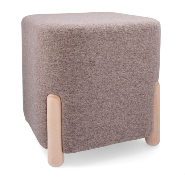 Puff Vinthera Moa Braun Holz 34 x 34 x 38 cm (2 Stück) – Bild 7