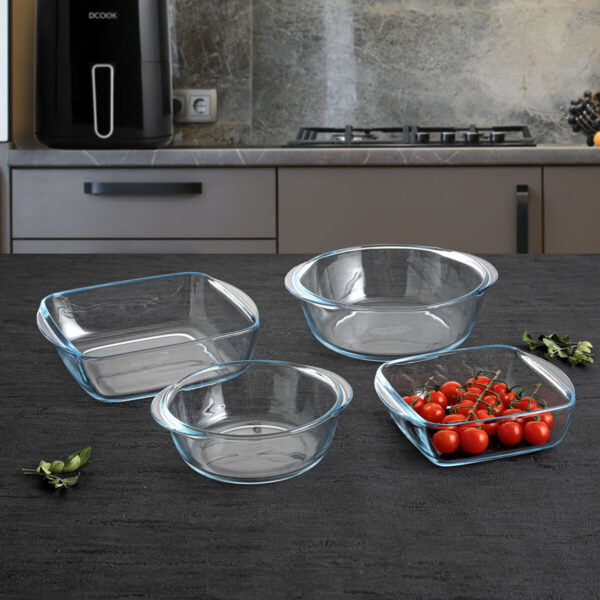 Kochschüssel Pyrex Airfryer Durchsichtig Glas Ø 20 cm 1,1 L (8 Stück) – Bild 4