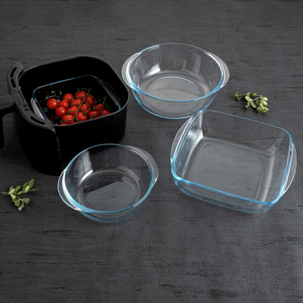 Kochschüssel Pyrex Airfryer Durchsichtig Glas Ø 20 cm 1,1 L (8 Stück) – Bild 5