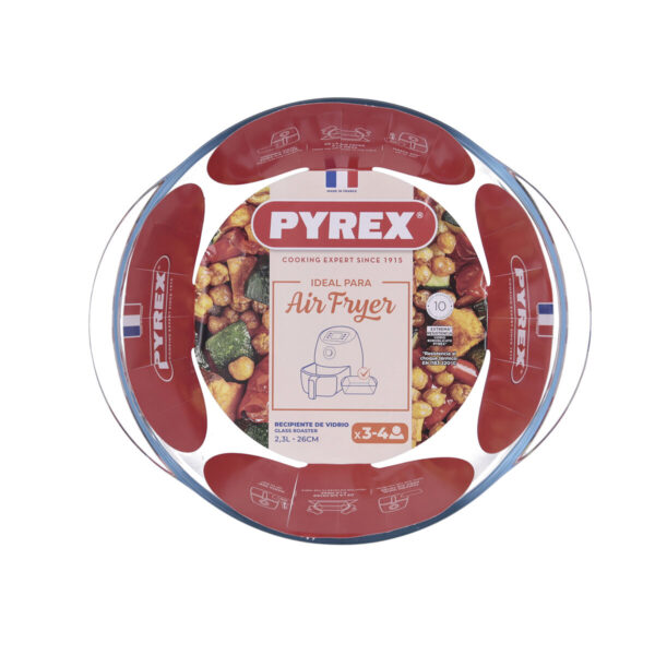 Kochschüssel Pyrex Airfryer Durchsichtig Glas Ø 26 cm 2,3 L (8 Stück) – Bild 3