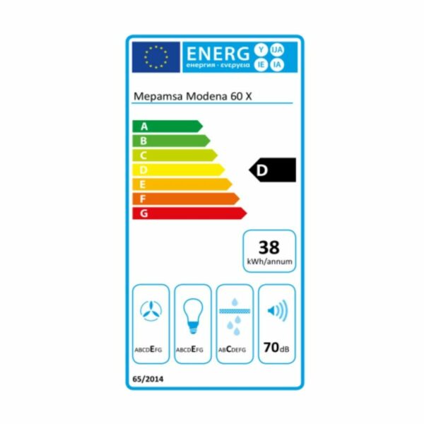 Konventioneller Rauchfang Mepamsa Modena 60 cm – Bild 5