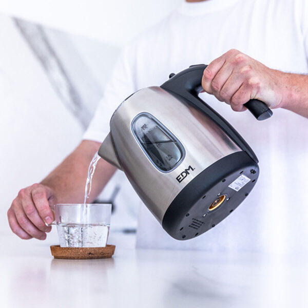 Wasserkocher EDM 07656 Kettle Schwarz Edelstahl 2200 W 1,7 L – Bild 7