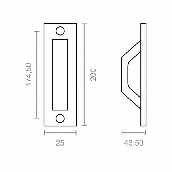 Henkel EDM 85459 6804 Weiß Aluminium Gerade 200 x 25 mm (2 Stück) – Bild 3